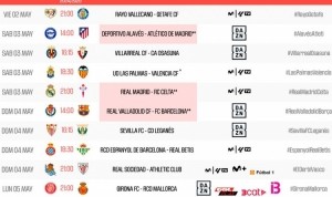 开云入口注册-西甲第34轮时间：5月4日3点皇马vs塞尔塔 20点巴拉多利德vs巴萨